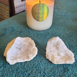 White Quartz Geode Crystal